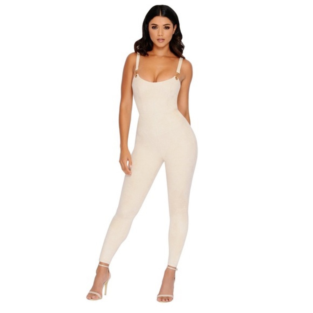 Oh Polly suede jumpsuit